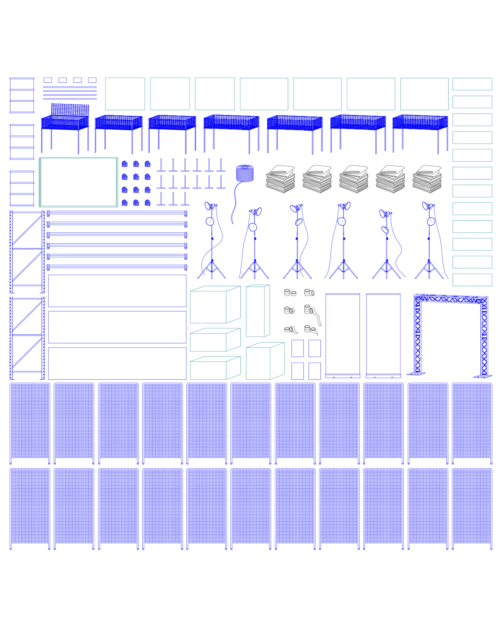 Lots d’anciens pieds de meubles avant sablage