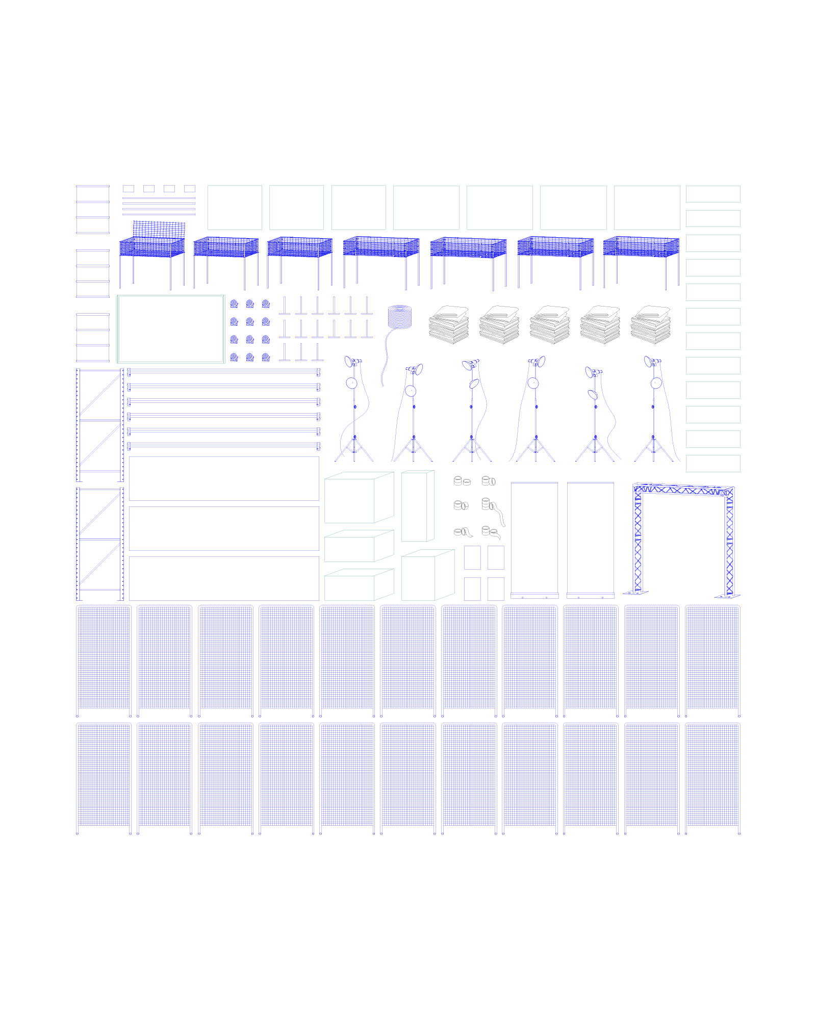 Lots d’anciens pieds de meubles avant sablage